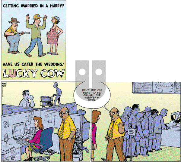 Lucky Cow on Sunday October 15, 2006 Comic Strip