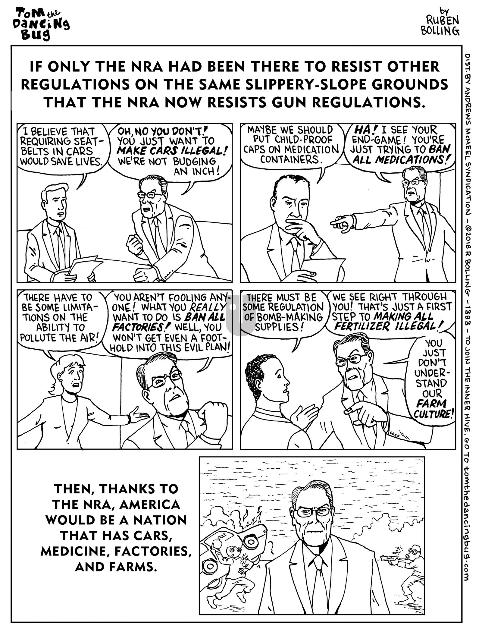 Tom the Dancing Bug - Monday April 9, 2018 Comic Strip