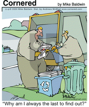 Cornered on Monday November 9, 2020 Comic Strip