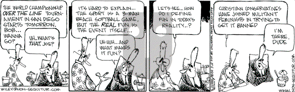 Non Sequitur on Friday July 12, 2002 Comic Strip
