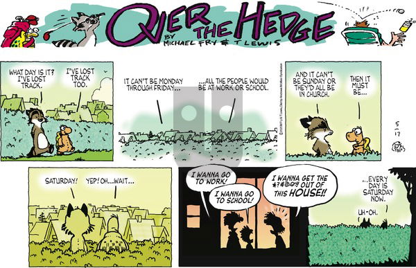 Over the Hedge on Sunday May 17, 2020 Comic Strip