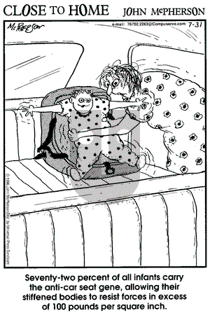 Close to Home on Wednesday July 31, 1996 Comic Strip