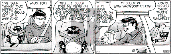 Get Fuzzy - Saturday February 12, 2000 Comic Strip