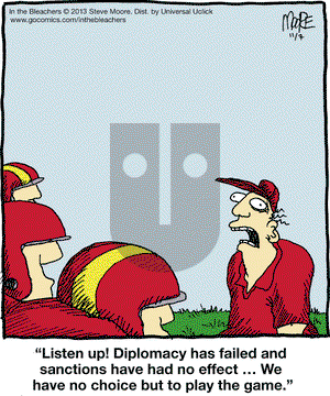In the Bleachers on Thursday November 7, 2013 Comic Strip