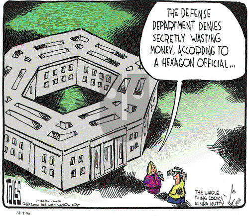 Tom Toles on Wednesday December 7, 2016 Comic Strip