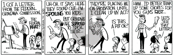 Grand Avenue on Friday April 30, 1999 Comic Strip