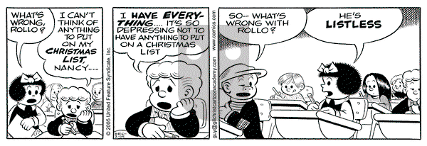 Nancy on Friday December 2, 2005 Comic Strip