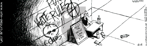 Non Sequitur on Wednesday August 8, 2001 Comic Strip