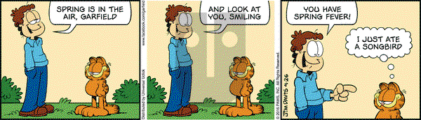 Garfield on Tuesday April 26, 2016 Comic Strip
