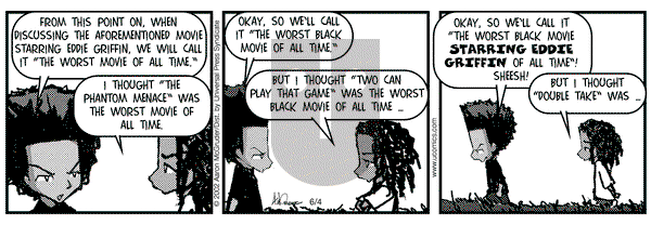 The Boondocks on Tuesday June 4, 2002 Comic Strip