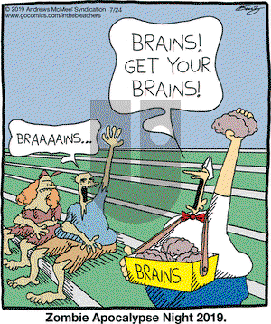 In the Bleachers on Wednesday July 24, 2019 Comic Strip