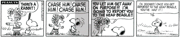 Peanuts on Saturday October 11, 1969 Comic Strip