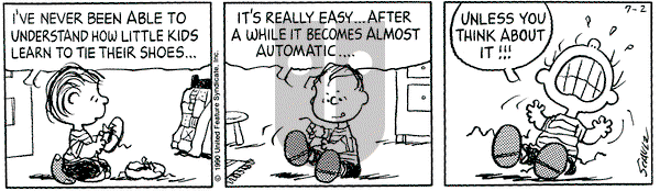 Peanuts on Monday July 2, 1990 Comic Strip