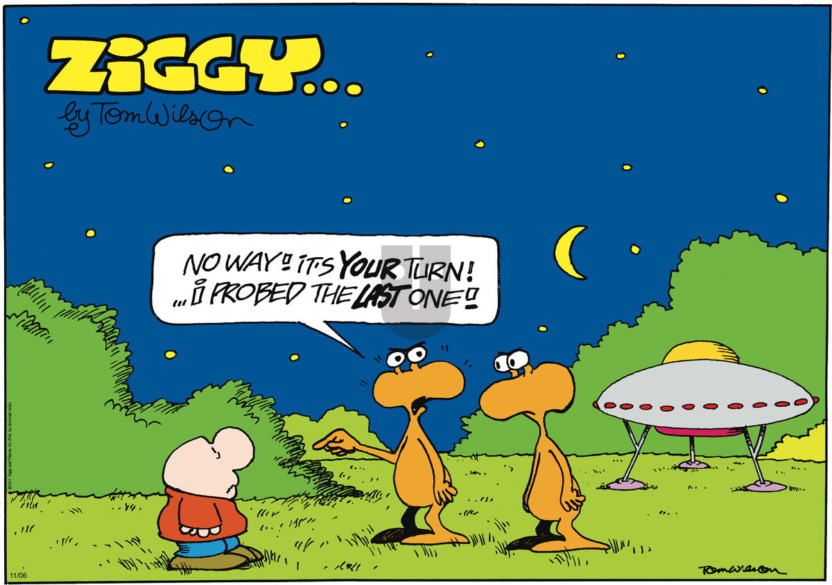 Ziggy - Sunday November 6, 2011 Comic Strip