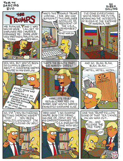 Tom the Dancing Bug on Monday June 11, 2018 Comic Strip