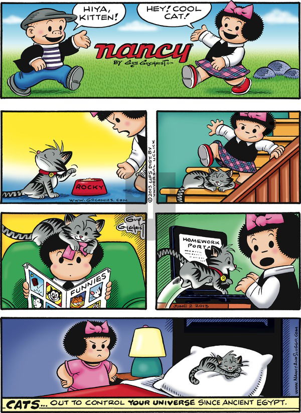 Nancy on Sunday June 2, 2013 Comic Strip