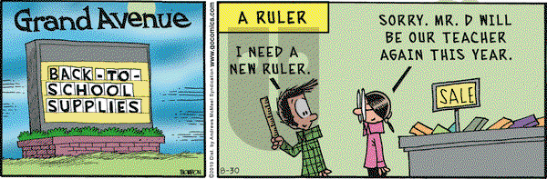 Grand Avenue on Friday August 30, 2019 Comic Strip