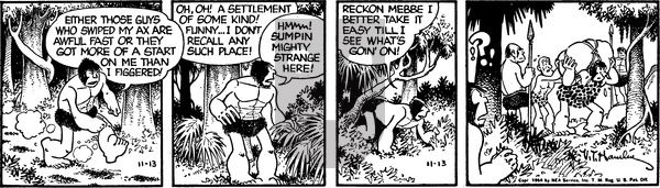Alley Oop on Saturday November 13, 1954 Comic Strip