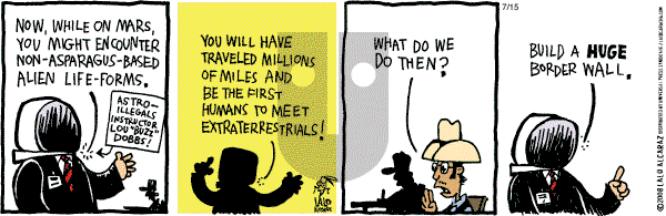 La Cucaracha on Tuesday July 15, 2008 Comic Strip