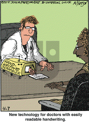 Close to Home on Saturday April 7, 2012 Comic Strip