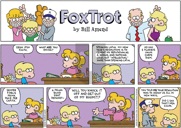 FoxTrot on Sunday December 31, 2006 Comic Strip