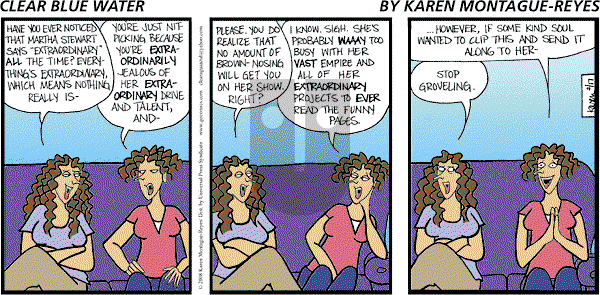 Clear Blue Water on Sunday February 17, 2008 Comic Strip