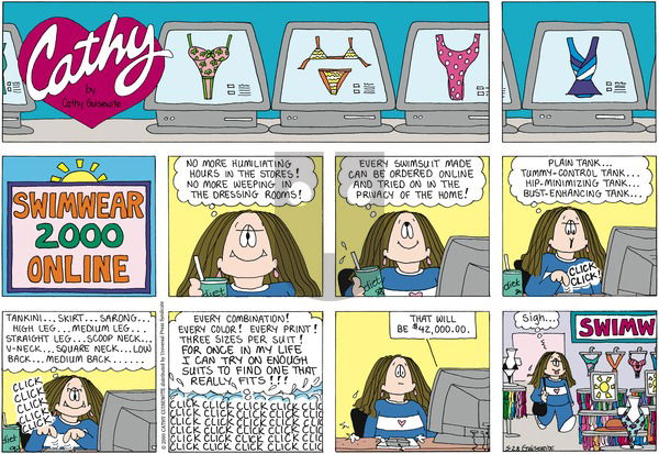 Cathy Classics on Sunday May 28, 2000 Comic Strip