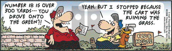 Frank and Ernest on Friday September 12, 2008 Comic Strip