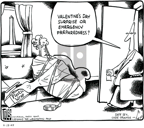 Tom Toles on Thursday February 13, 2003 Comic Strip