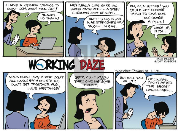 Working Daze - Sunday May 12, 2013 Comic Strip