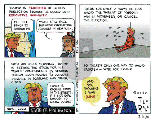 Ted Rall on Friday July 31, 2020 Comic Strip
