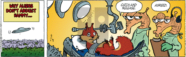 Over the Hedge on Monday March 17, 2014 Comic Strip