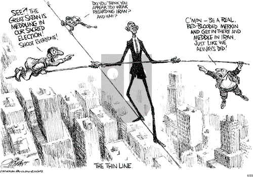 Pat Oliphant on Tuesday June 23, 2009 Comic Strip