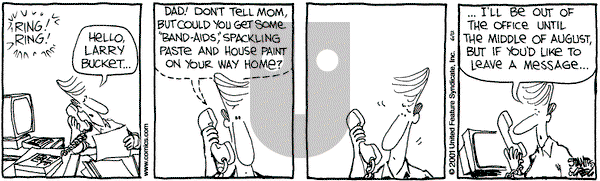 The Buckets on Tuesday June 12, 2001 Comic Strip