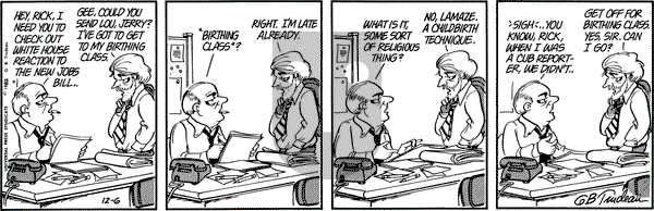 Doonesbury on Monday December 6, 1982 Comic Strip