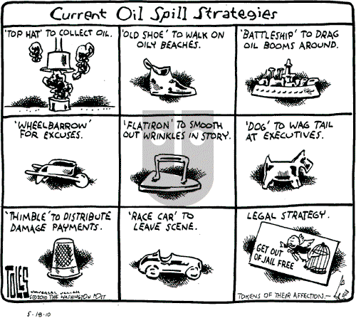 Tom Toles on Saturday May 1, 2010 Comic Strip