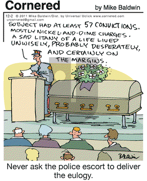 Cornered on Friday December 2, 2011 Comic Strip