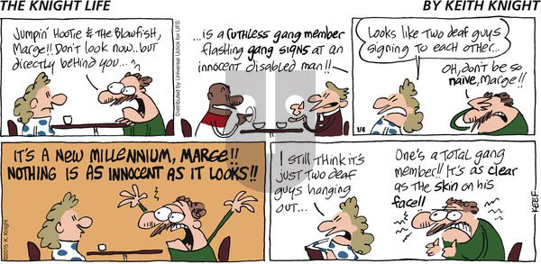 The Knight Life on Sunday January 4, 2015 Comic Strip
