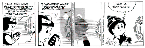 Nancy on Thursday August 2, 2007 Comic Strip