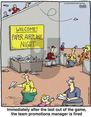 In the Bleachers on Tuesday May 11, 2004 Comic Strip