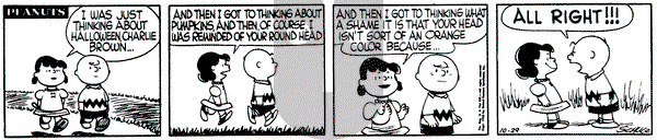 Peanuts on Wednesday October 2, 1957 Comic Strip