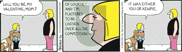 The Born Loser on Friday February 14, 2014 Comic Strip