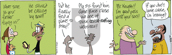 The Knight Life on Monday September 22, 2014 Comic Strip
