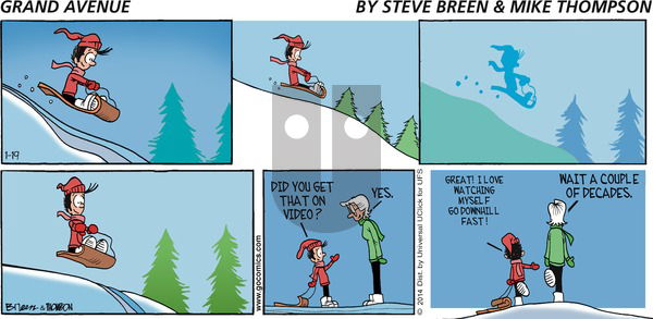 Grand Avenue on Sunday January 19, 2014 Comic Strip