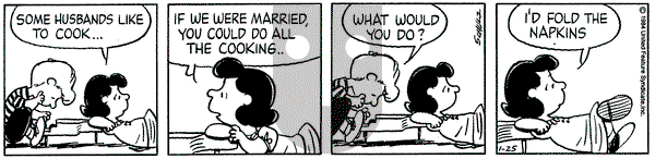 Peanuts on Wednesday January 25, 1984 Comic Strip