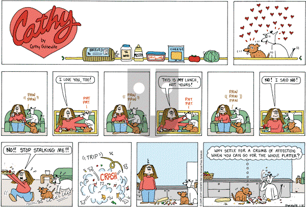 Cathy Classics - Sunday January 18, 2009 Comic Strip