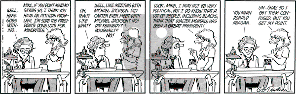 Doonesbury on Friday October 19, 1984 Comic Strip