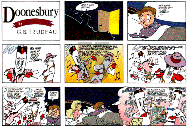 Doonesbury on Sunday February 25, 1990 Comic Strip