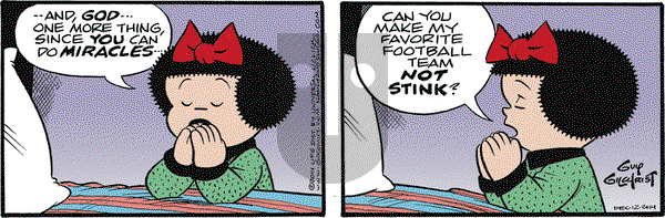 Nancy on Friday December 12, 2014 Comic Strip