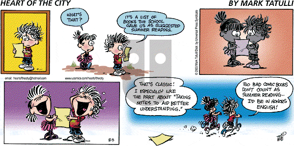 Heart of the City on Sunday August 3, 2003 Comic Strip